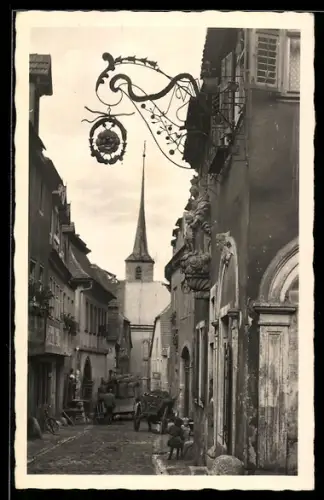 AK Ochsenfurt / Main, Strassenpartie Badgasse
