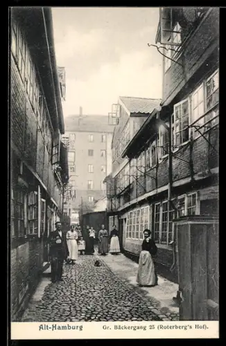 AK Alt-Hamburg, Gr. Bäckergang 25 (Roterberg`s Hof)