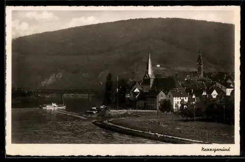 AK Neckargemünd, Ortspartie mit Kirche