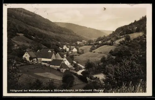 AK Höllgrund, Ortsansicht aus der Vogelschau