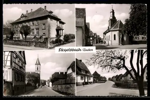 AK Siegelsbach / Baden, Ortspartien