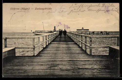 AK Göhren /Rügen, Landungsbrücke
