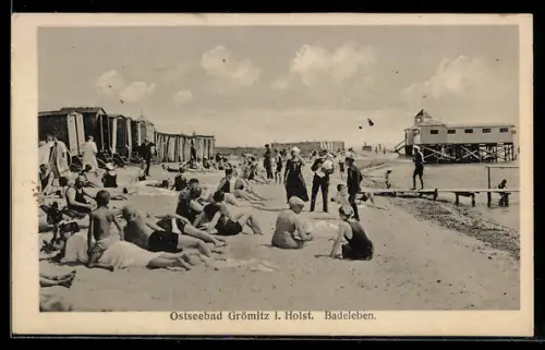 AK Grömitz i. Holst., Ostseebad, Badeleben