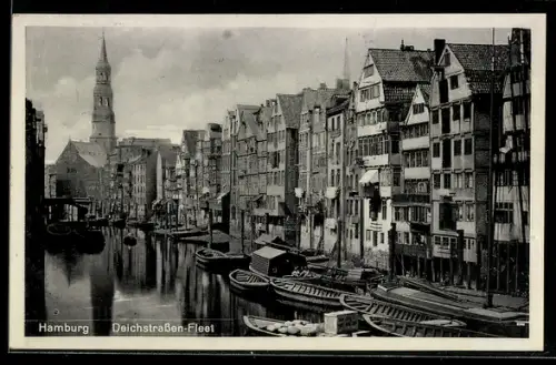 AK Alt-Hamburg, Deichstrassen-Fleet