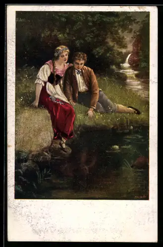 Künstler-AK sign. Weinert: Goldene Jugend