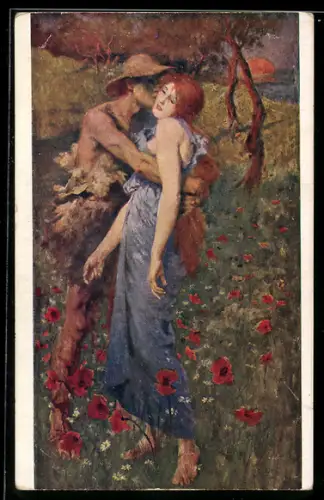 Künstler-AK sign. Greifenhagen: Daphnis et Chloé