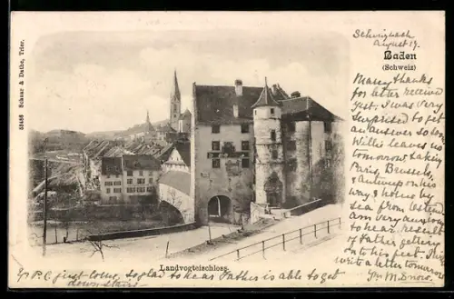 AK Baden, Landvogteischloss