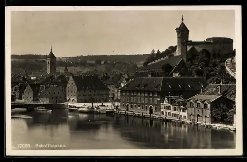 AK Schaffhausen, Teilansicht mit Munot