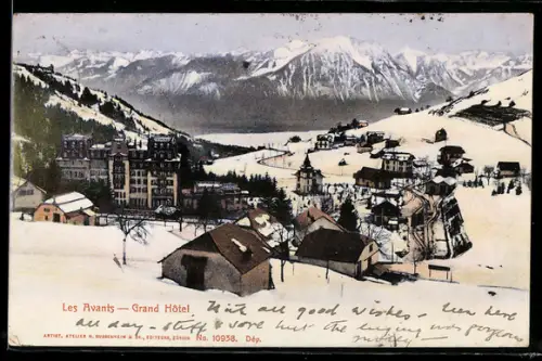 AK Les Avants, Grand Hôtel en hiver