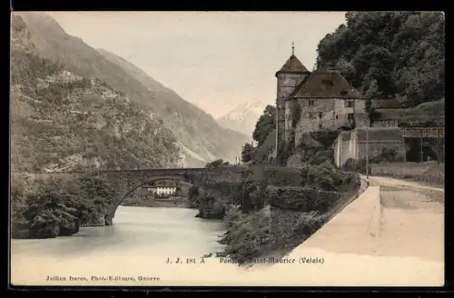 AK Saint-Maurice /Valais, Le Pont
