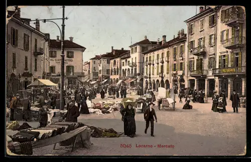 AK Locarno, Mercato, Partie am Markttag