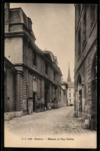 AK Genève, Maison et Rue Calvin