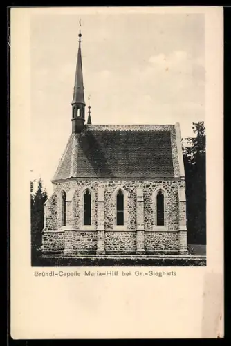AK Gr.-Siegharts, Bründl-Kapelle Maria-Hilf