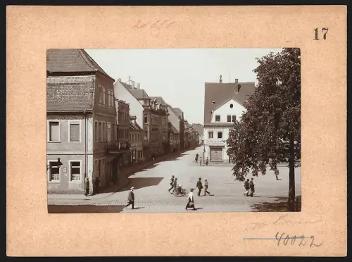 Fotografie Brück & Sohn, Meissen, Ansicht Borna, Pegauer Strasse mit Parfümerie E. Gunther