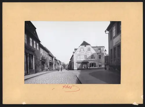Fotografie Brück & Sohn, Meissen, Ansicht Bischofswerda, Grosse Kirchgasse mit Geschäftshaus Ernst Thiele