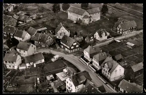 AK Steinbach b. Michelstadt, Einharts-Basilika, Ortsansicht