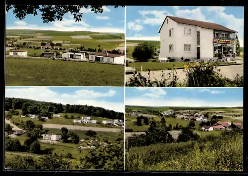 AK Langen-Brombach /Odenwald, Lebensmittel und Gemischtwarengeschäft, Strassenpartie, Ortspartie