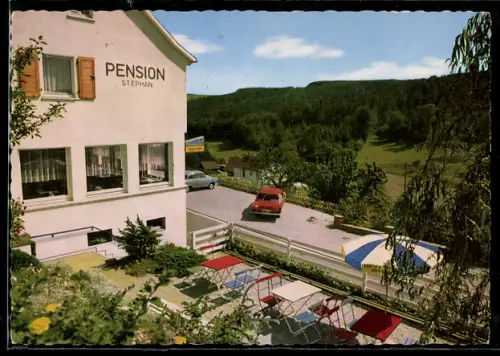 AK Langen-Brombach bei Bad König, Pension Stephan