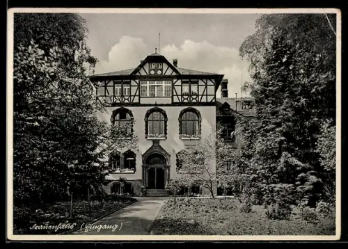 AK Nieder-Ramstadt bei Darmstadt, Nieder-Ramstädter Anstalten, Eingang