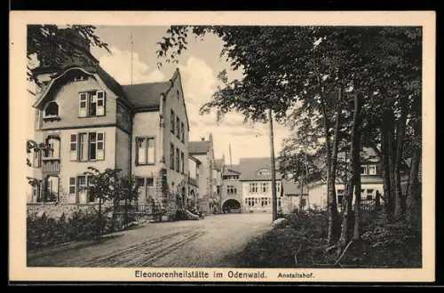 AK Winterkasten /Odenwald, Eleonorenheilstätte, Blick zum Anstaltshof