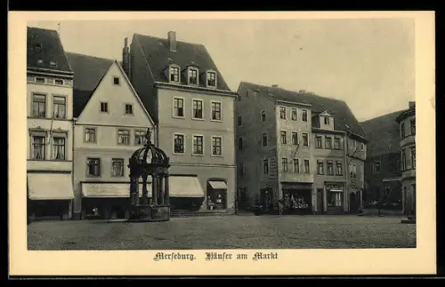 AK Merseburg, Häuser am Markt