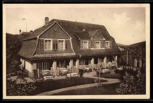 AK Bad König i. Odw., Gasthaus Haus Margarethe, Genesungsheim Dr. Zimper
