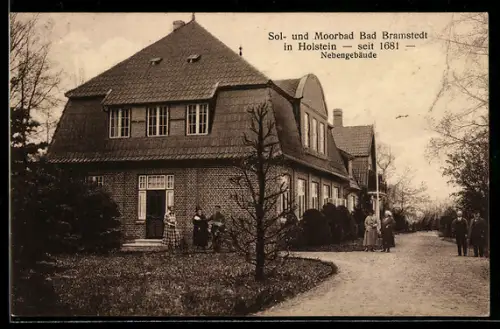 AK Bad Bramstedt in Holstein, Kurhaus, Blick zum Nebengebäude