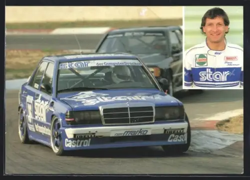 AK Auto Mercedes Benz 190 Evo, DTM Rennwagen Startnummer 16 pilotiert von Franz Klammer 1988