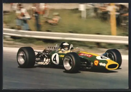 AK Formel 1 Rennwagen Lotus 49 Startnummer 4 pilotiert von Jim Clark