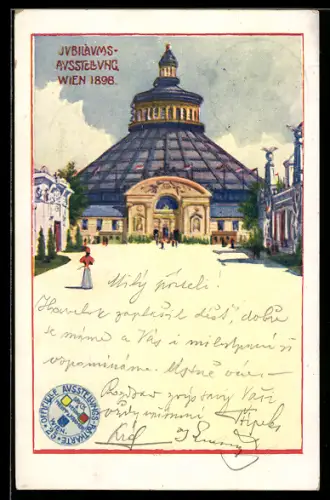 AK Wien, Jubiläums-Ausstellung 1898, Gebäudeansicht