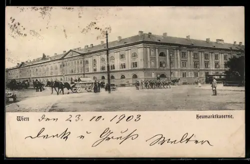 AK Wien, Partie an der Heumarktkaserne