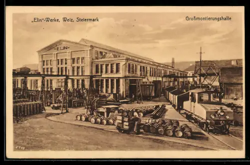 AK Weiz /Steiermark, Elin-Werke, Grossmontierungshalle