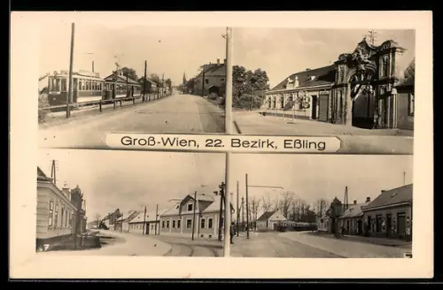 AK Wien, 22. Bezirk, Essling, Strassenpartie