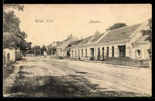 AK Wien, Aspern, Strassenpartie