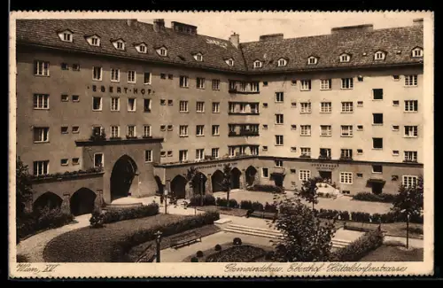 AK Wien, Gemeindebau Eberthof Hütteldorferstrasse