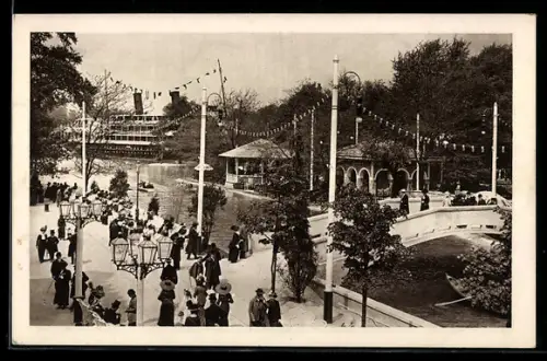 AK Wien, Österr. Adria Ausstellung 1913, Canale grande mit Lloyddampfer Wien