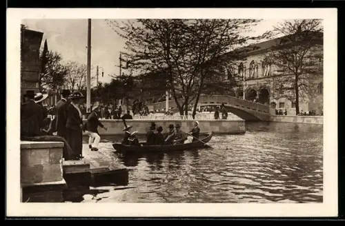 AK Wien, Adria Ausstellung 1913, Bootspartie