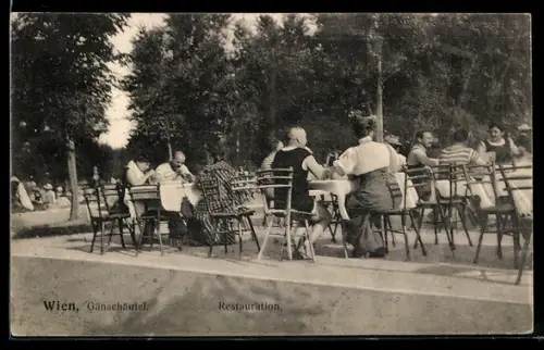 AK Wien, Strandbad Gänsehäufel, Restauration