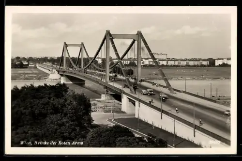 AK Wien, Blick zur Reichsbrücke