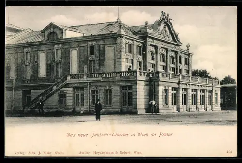 AK Das neue Jantsch-Theater in Wien im Prater, Wiener Prater