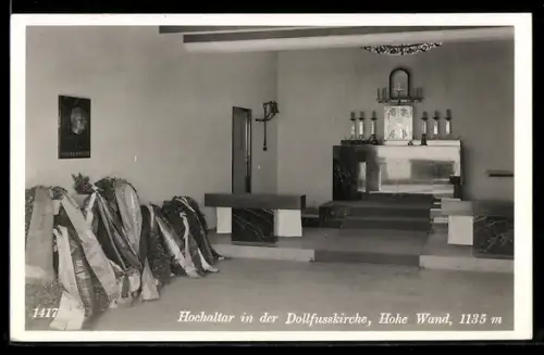 AK Hohe Wand, Hochaltar in der Dollfusskirche