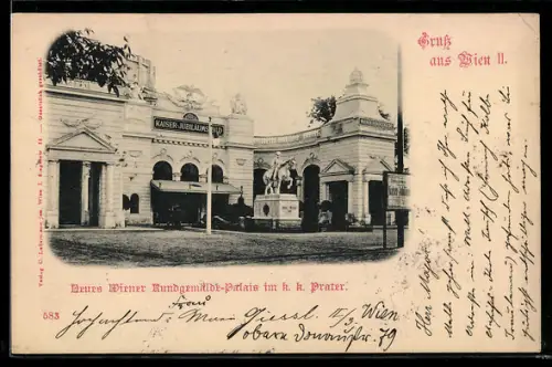 AK Wien, Prater, Neues Wiener Rundgemälde-Palais