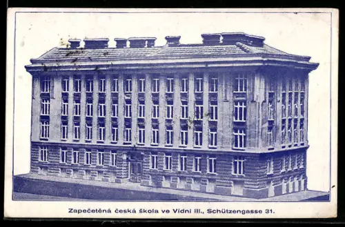 AK Wien, Zapecetena ceská skola, Schützengasse 31