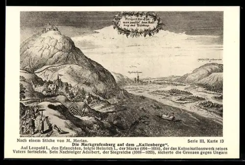 AK Die Markgrafenburg auf dem Kallenberge, Merian