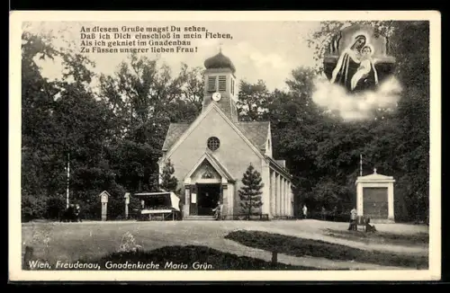 AK Wien-Freudenau, Gnadenkirche Maria Grün