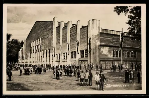 AK Blick auf die Sängerhalle