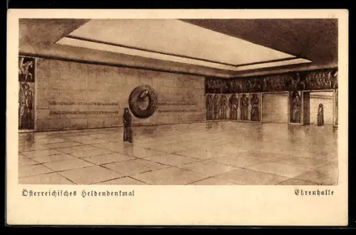 AK Wien VII, Österreichisches Heldendenkmal, Ehrenhalle, 1934