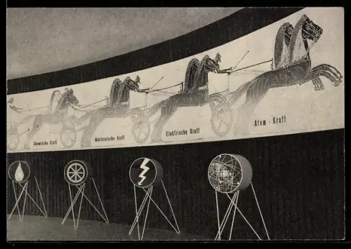 AK Wien, Ausstellung Atomkraft im Dienst der Menschheit, Künstlerhaus, 5. - 22. März 1955