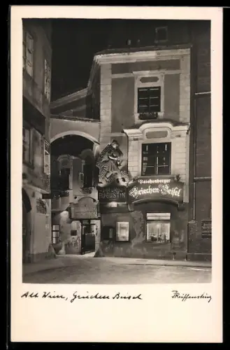 AK Wien, Gasthaus Reichenberger Griechen-Beisel