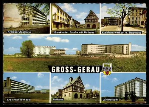 AK Gross-Gerau, Kreisberufsschule, Landratsamt, Kreiskrankenhaus